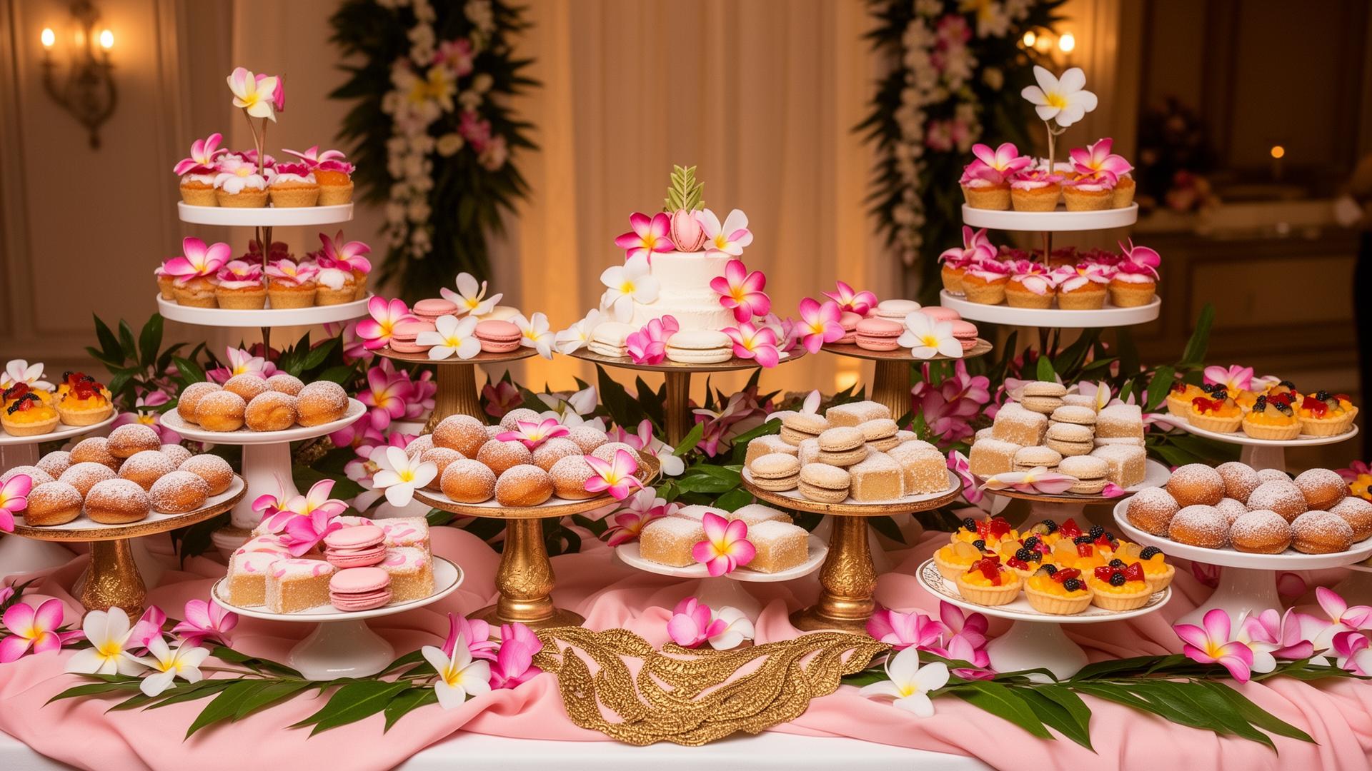 A custom Mumu's Treats dessert table